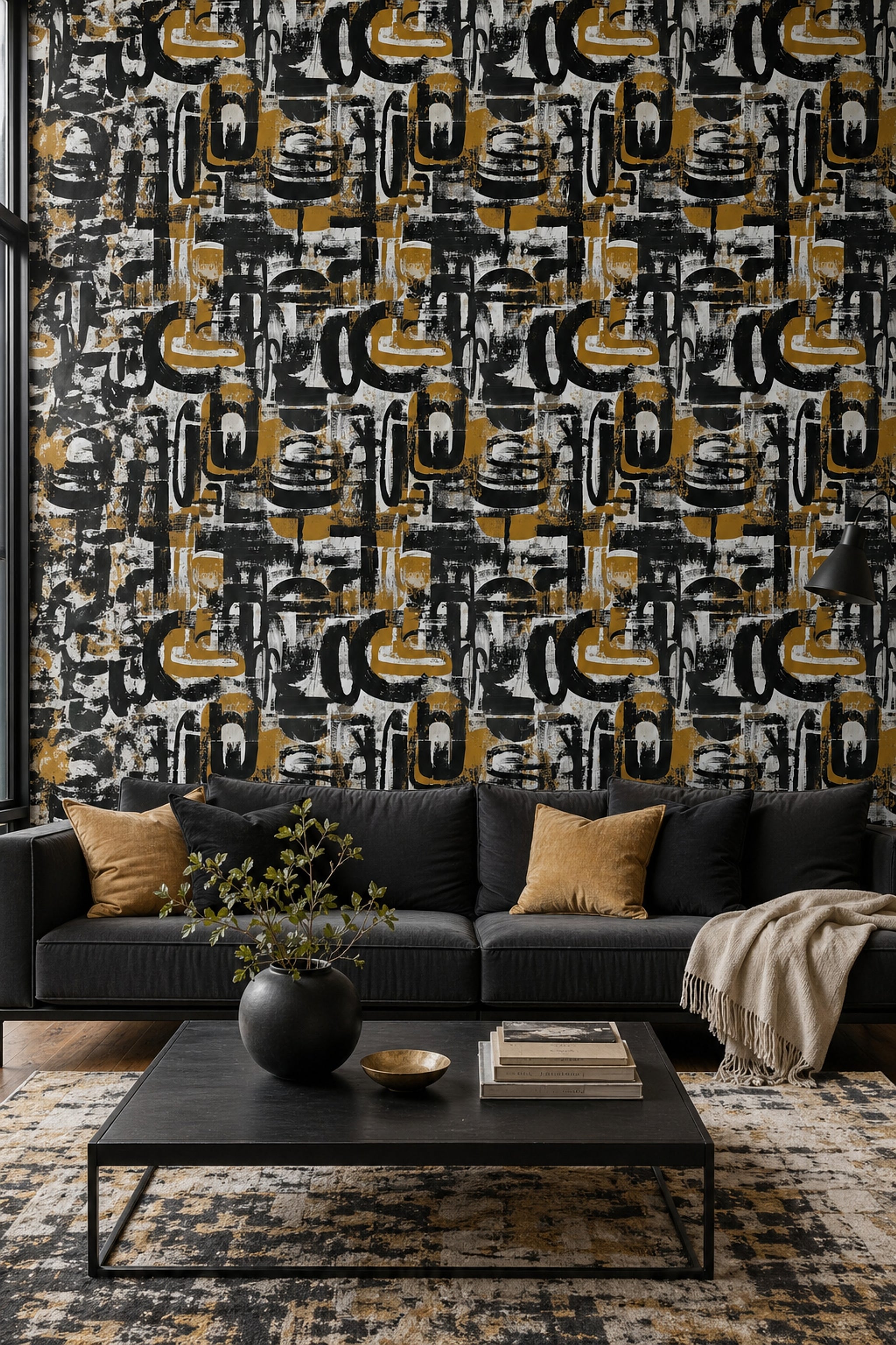 Grunge Texture Wallpaper Abstract Texture Removable Distressed Wall Decor