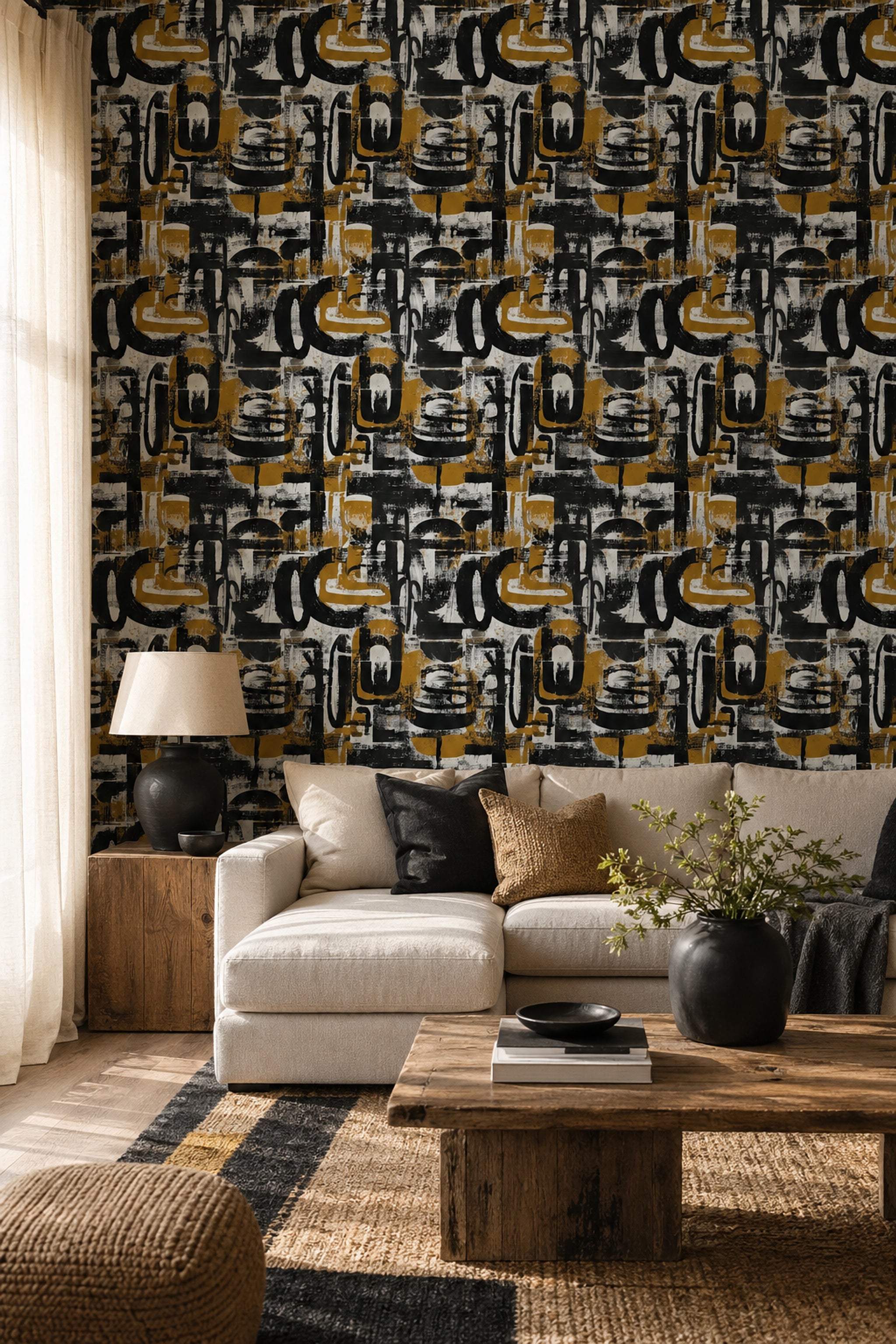 Grunge Texture Wallpaper Abstract Texture Removable Distressed Wall Decor