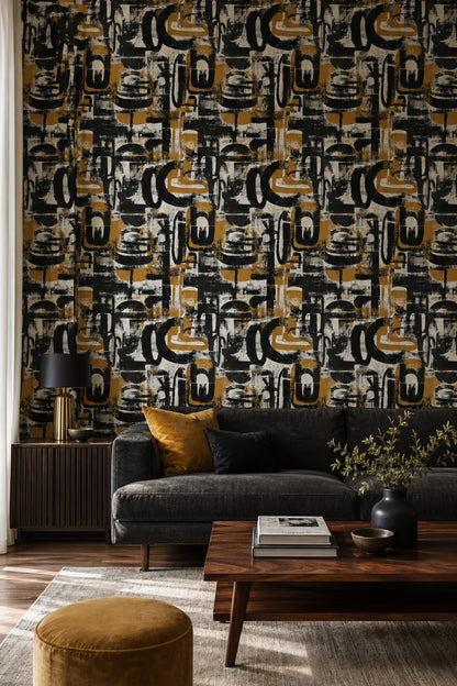 Grunge Texture Wallpaper Abstract Texture Removable Distressed Wall Decor