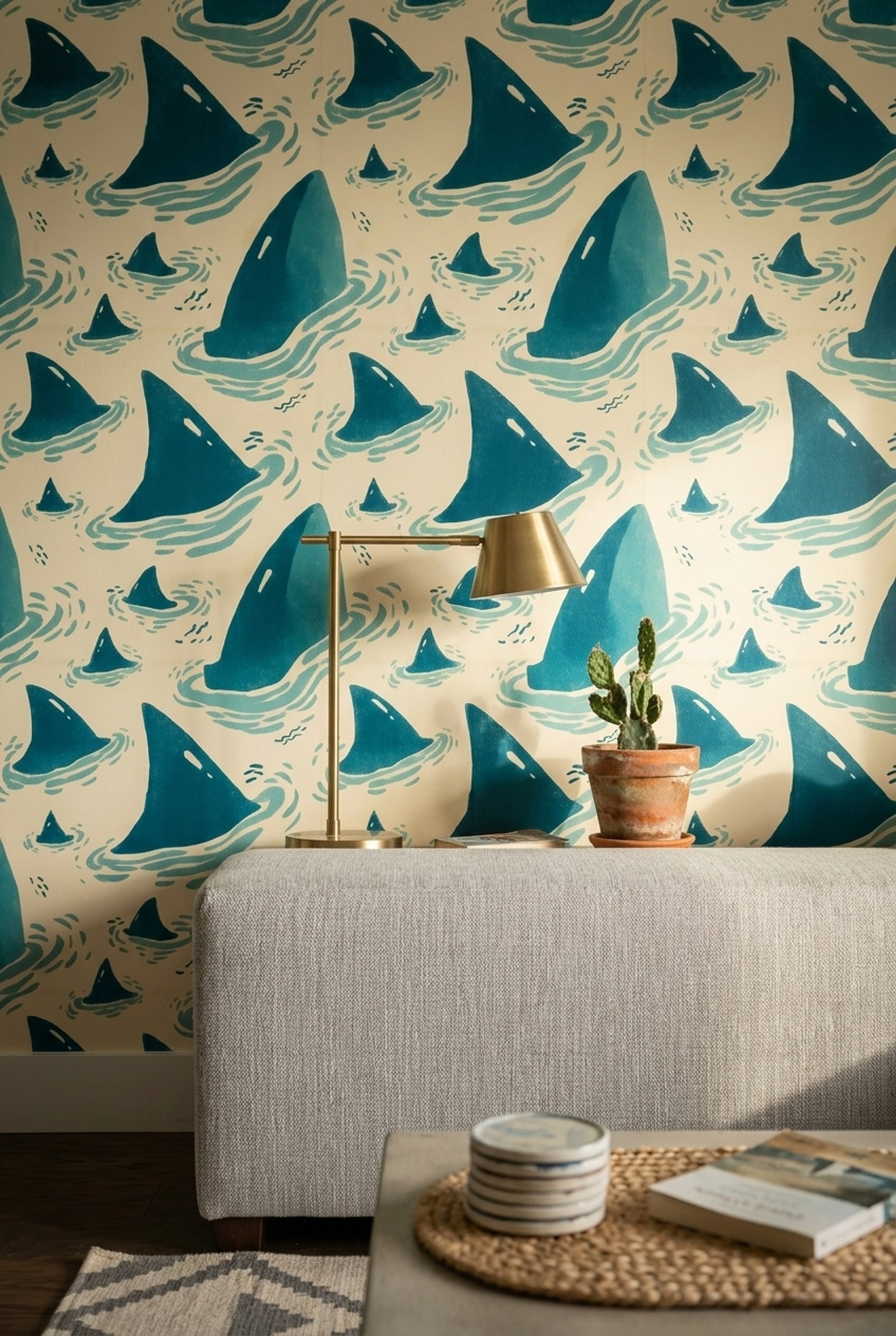 Ocean Wallpaper Waves Coastal Removable Wall Decor