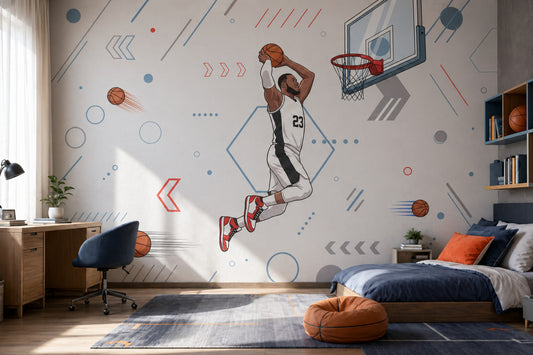 Basketball Wallpaper Dunk Sports Removable Wall Decor
