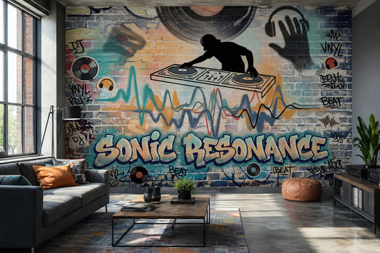 Brick Wall Wallpaper Urban Street Removable Graffiti Wall Decor