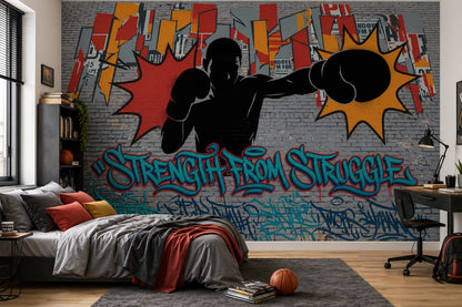 Brick Wall Wallpaper Gray Brick Wall Urban Wall Mural