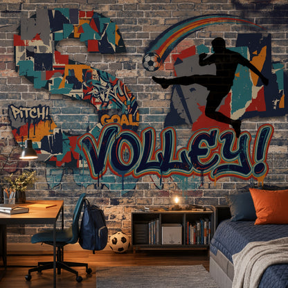 Graffiti Brick Wall Wallpaper Brick Wall Graffiti Brick Wall Removable Wall Decor
