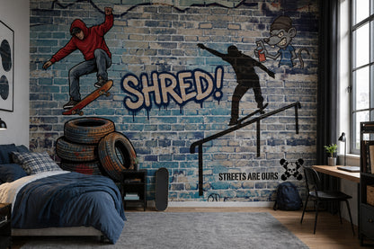 Graffiti Brick Wall Wallpaper Brick Wall White Brick Wall Wall Mural