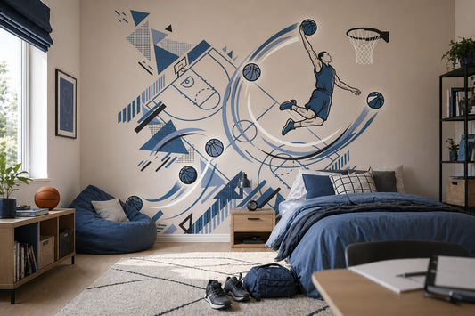 Basketball Wallpaper Dunk Sports Wall Mural