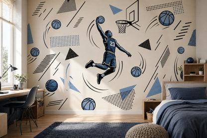 Basketball Wallpaper Dunk Sports Removable Wall Decor