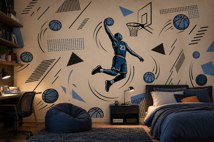 Basketball Wallpaper Dunk Sports Removable Wall Decor