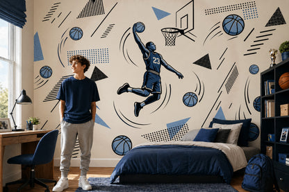 Basketball Wallpaper Dunk Sports Removable Wall Decor
