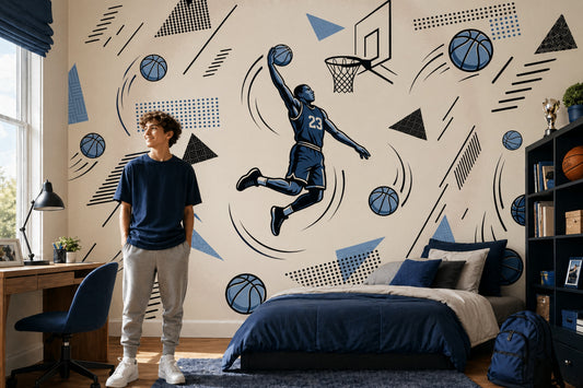 Basketball Wallpaper Dunk Sports Removable Wall Decor