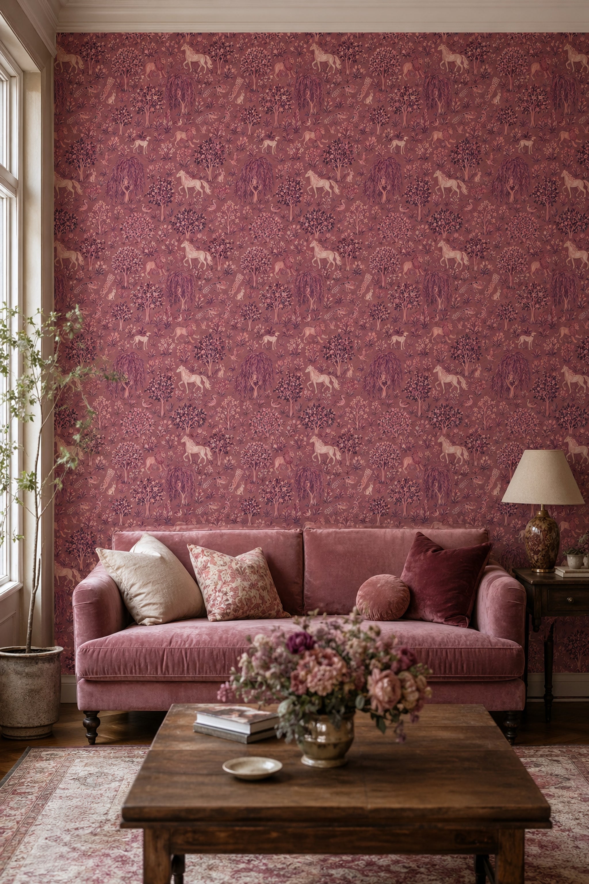 Toile Scenic Wallpaper Pastoral Landscape Mural Storybook Wall Decor