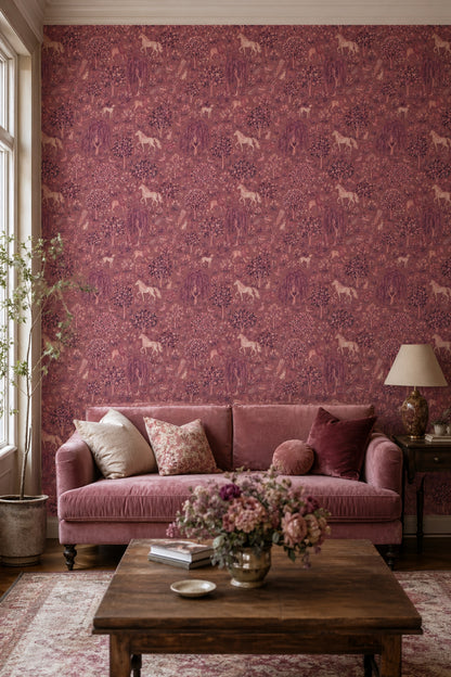 Toile Scenic Wallpaper Pastoral Landscape Mural Storybook Wall Decor