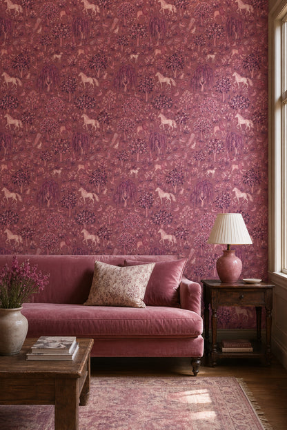 Toile Scenic Wallpaper Pastoral Landscape Mural Storybook Wall Decor