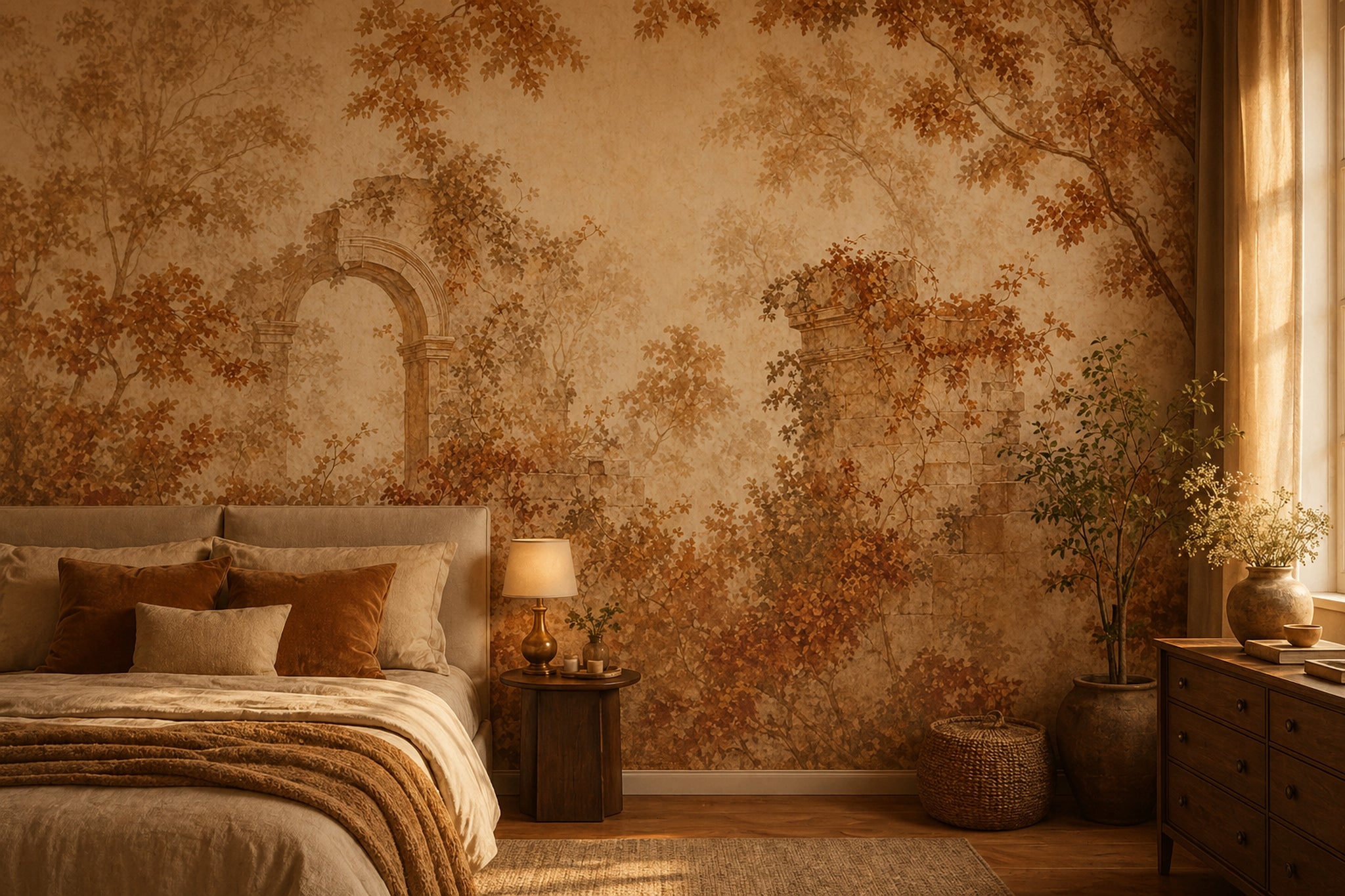Walls Wallpaper Ruins Arch Removable Wall Decor