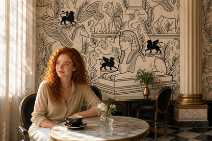Egyptian Sphinx Wallpaper Mythological Creatures Winged Horse Wall Mural