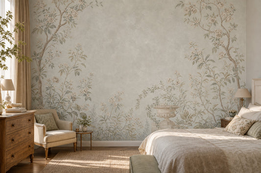 Vintage Floral Wallpaper Botanical Garden Removable French Country Wall Decor
