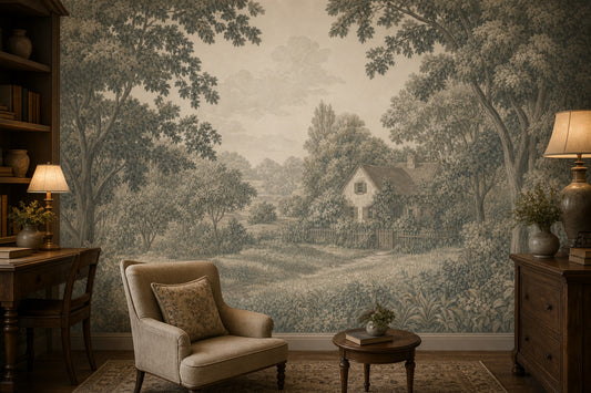 Walls Wallpaper Cottage Removable Landscape Wall Decor