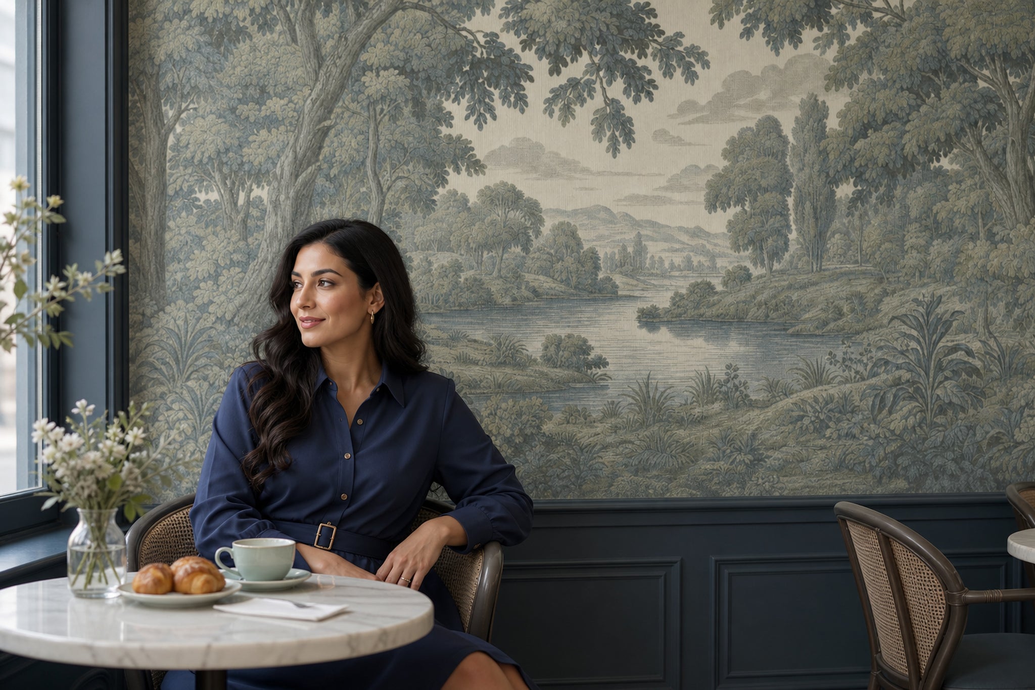 Landscape Wallpaper Toile Pastoral Wall Mural