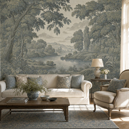 Landscape Wallpaper Toile Pastoral Wall Mural