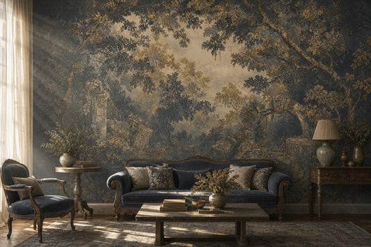 Woodland Wallpaper Classical Ruins Stone Arch Wall Mural