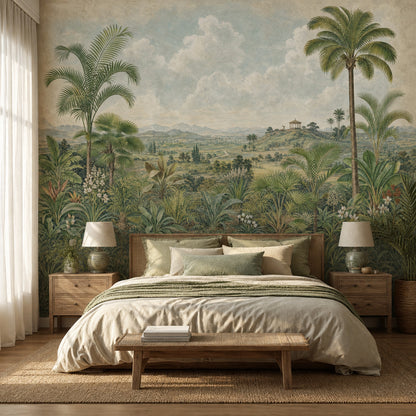 Cloudy Sky Wallpaper Overcast Gray Removable Wall Decor