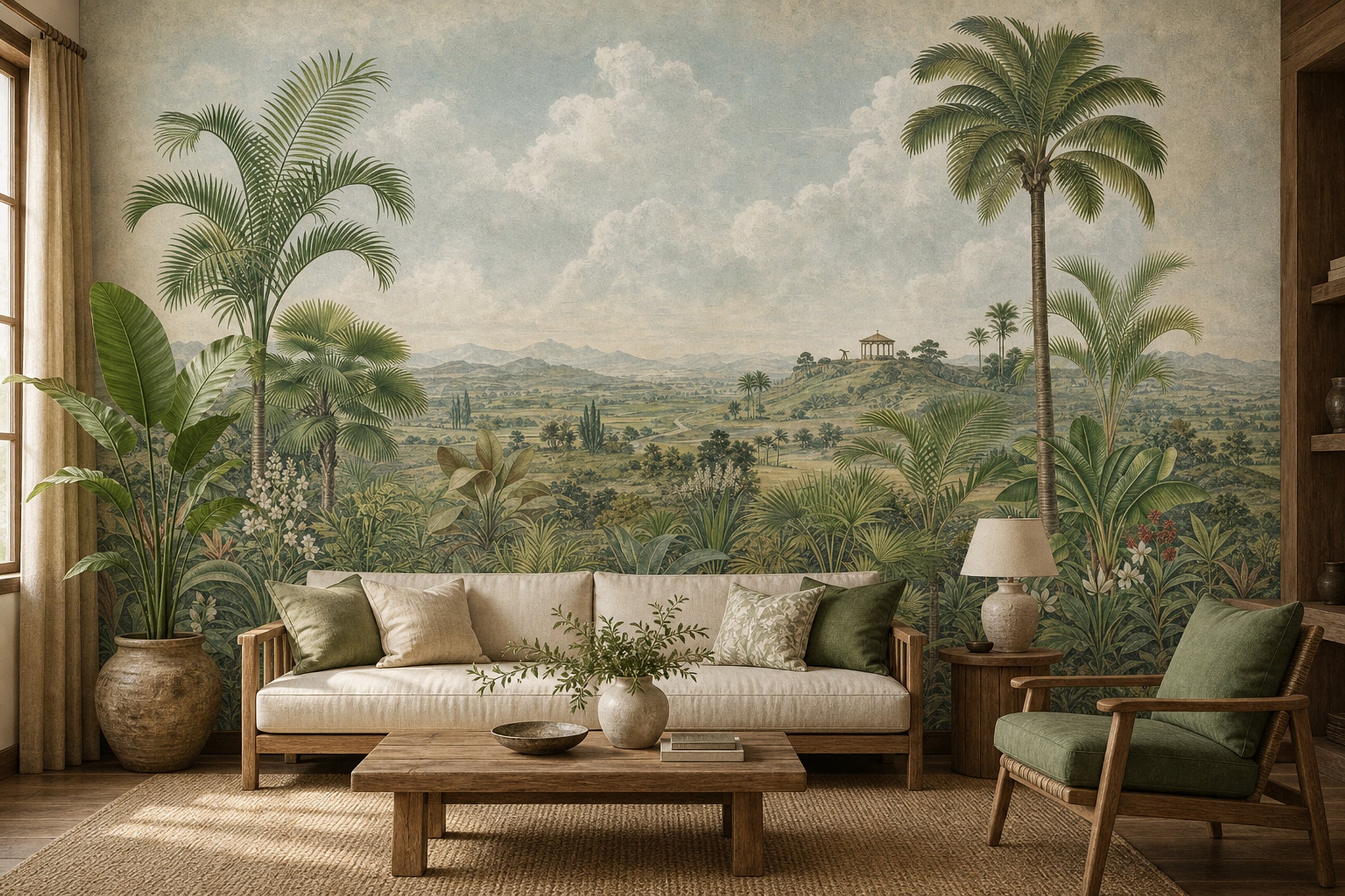 Cloudy Sky Wallpaper Overcast Gray Removable Wall Decor