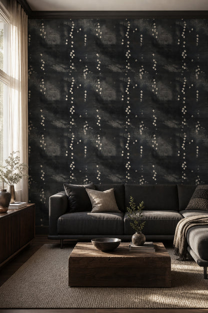 Dark Wallpaper Abstract Geometric Diamonds Decorative Mural