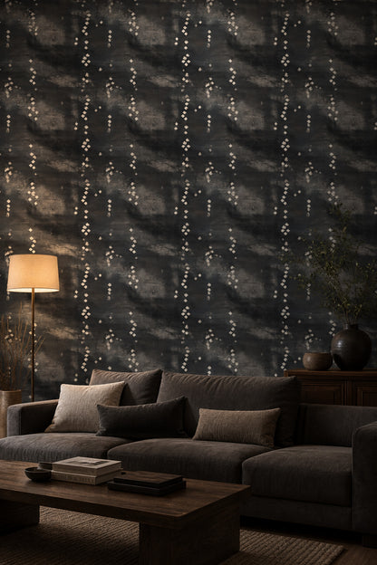 Dark Wallpaper Abstract Geometric Diamonds Decorative Mural