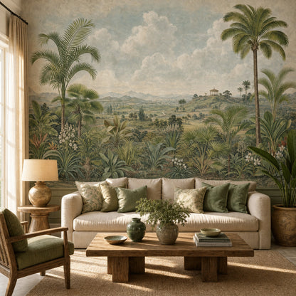 Cloudy Sky Wallpaper Overcast Gray Removable Wall Decor