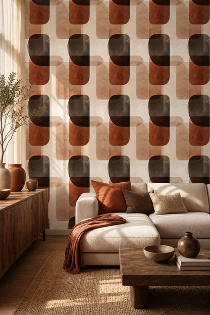 Mid Century Modern Wallpaper Retro Modern Decorative Mural