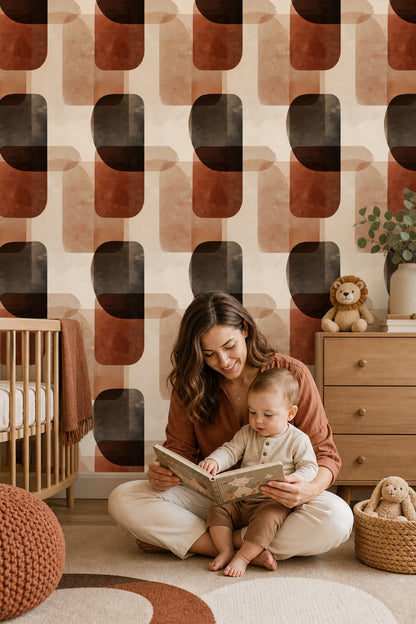 Mid Century Modern Wallpaper Retro Modern Decorative Mural