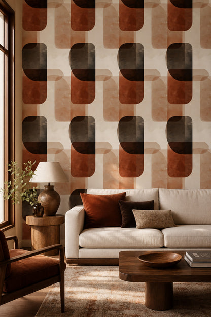 Mid Century Modern Wallpaper Retro Modern Decorative Mural
