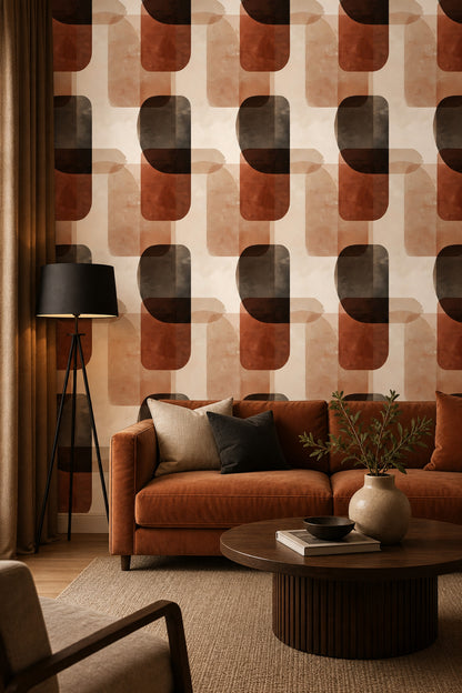 Mid Century Modern Wallpaper Retro Modern Decorative Mural