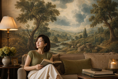 Cloudy Sky Wallpaper Overcast Stormy Wall Mural