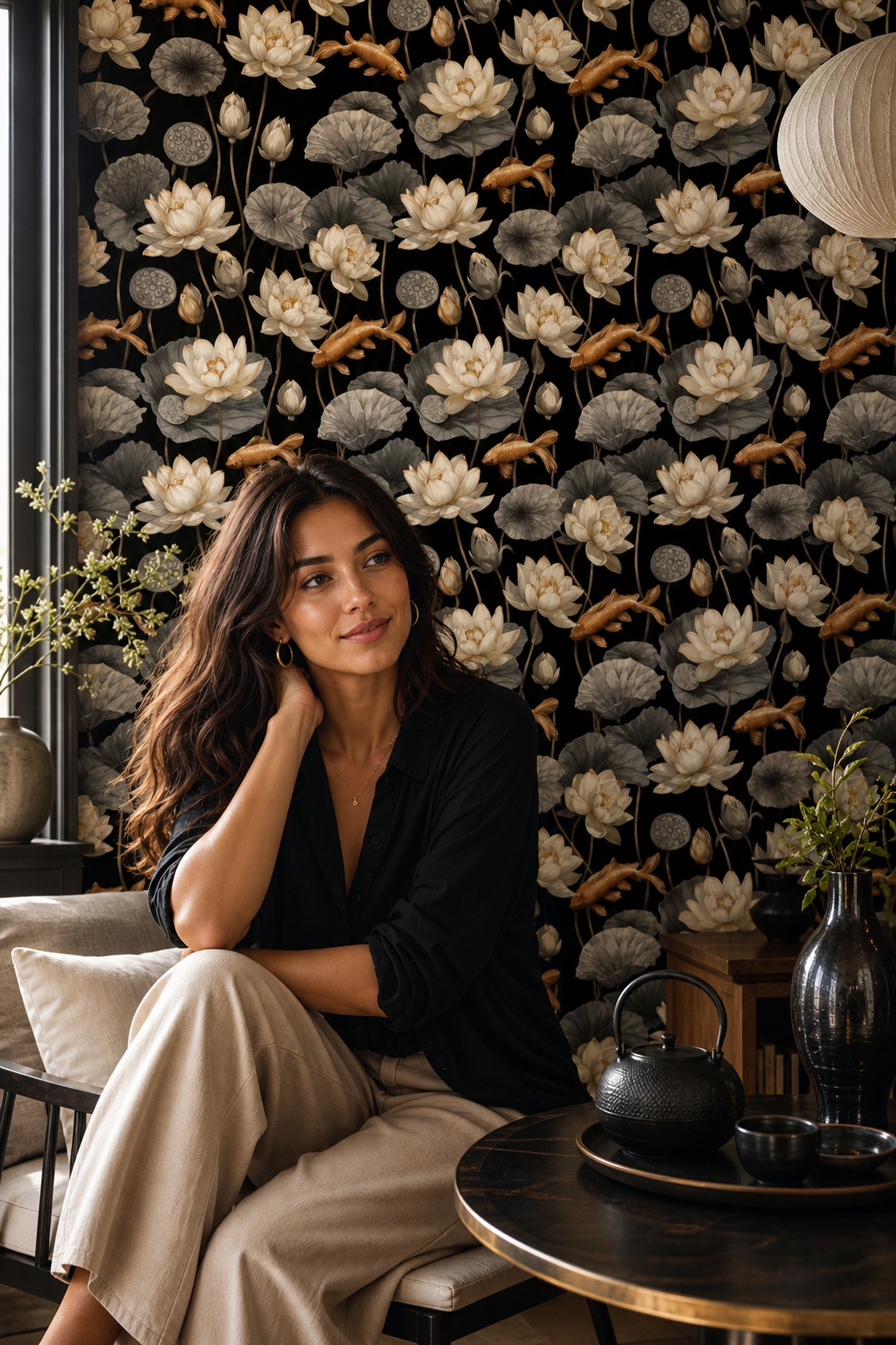 Solid Black Wallpaper Ebony Removable Onyx Wall Double Roll