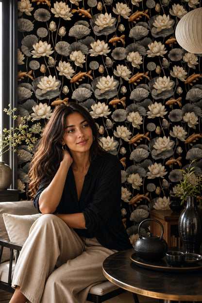 Solid Black Wallpaper Ebony Removable Onyx Wall Double Roll