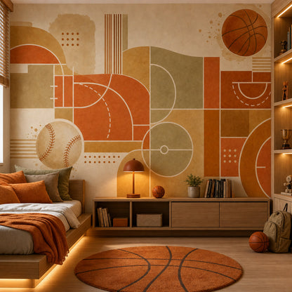 Watercolor Texture Wallpaper Mid Century Modern Removable Wall Decor
