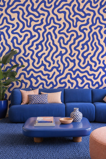 Mid Century Modern Wallpaper Retro Eclectic Decorative Mural