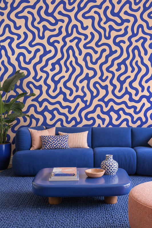 Mid Century Modern Wallpaper Retro Eclectic Decorative Mural