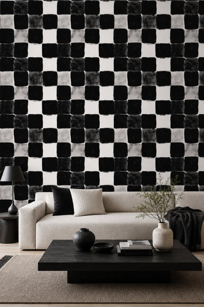 Paper Texture Wallpaper Canvas Grain Monochrome Removable Wall Decor
