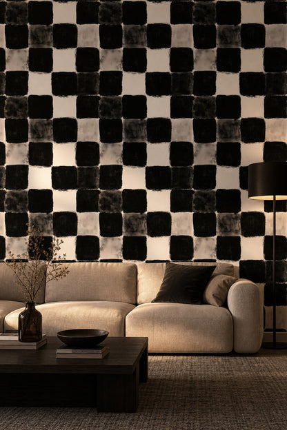 Paper Texture Wallpaper Canvas Grain Monochrome Removable Wall Decor