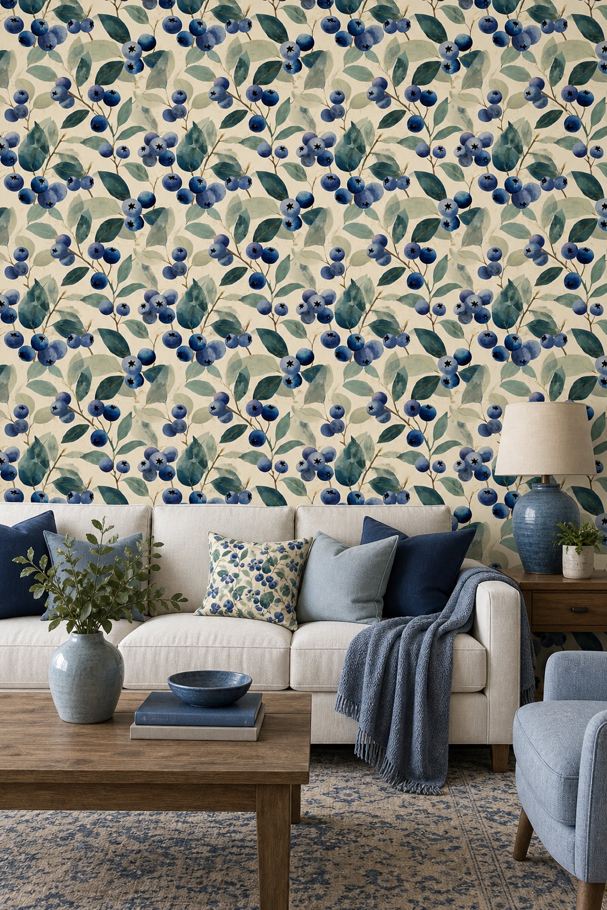 Paper Texture Wallpaper Muted Green Removable Wall Decor