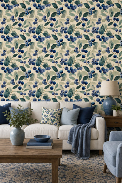 Paper Texture Wallpaper Muted Green Removable Wall Decor