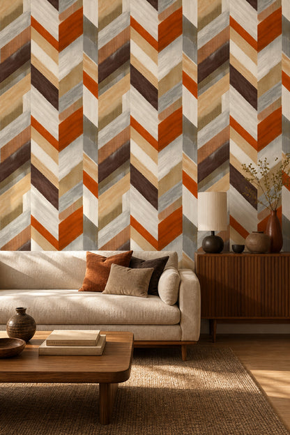 Mid Century Modern Wallpaper Geometric Modern Decorative Mural