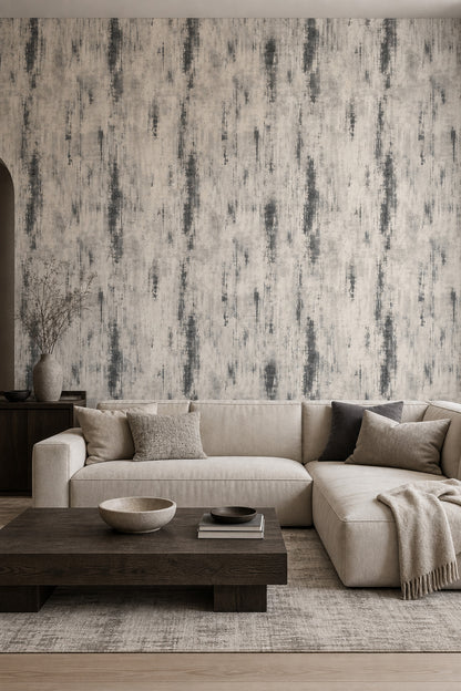 Abstract Wallpaper Textured Removable Distressed Wall Double Roll