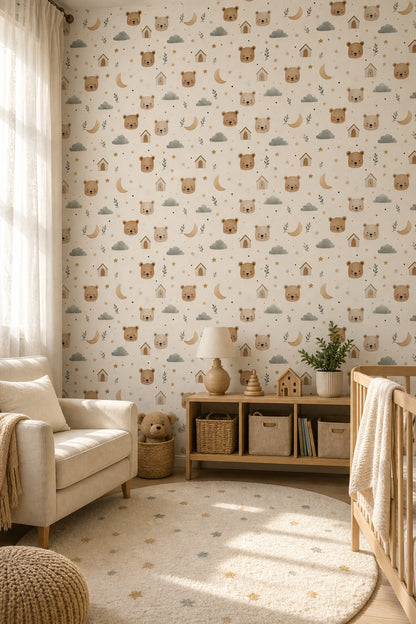 Paper Texture Wallpaper Nursery Removable Kids Wall Double Roll