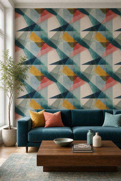 Mid Century Modern Wallpaper Modern Modern Removable Wall Decor
