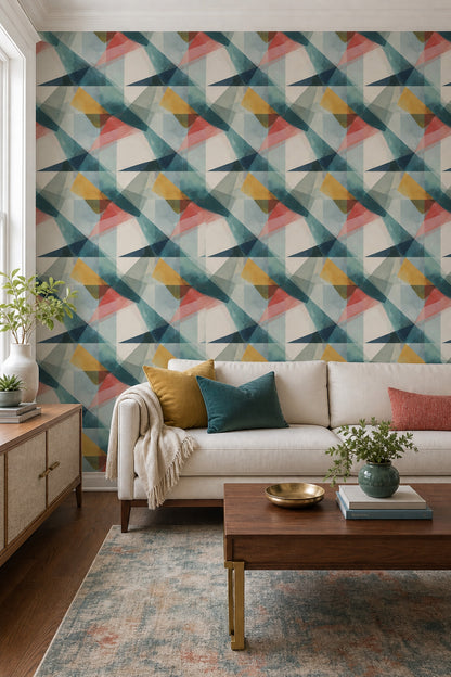 Mid Century Modern Wallpaper Modern Modern Removable Wall Decor