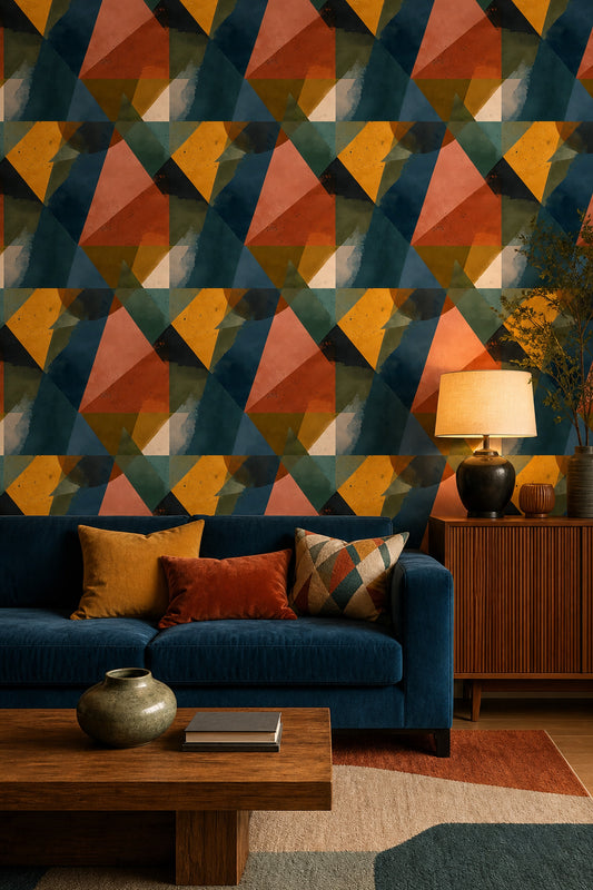 Mid-Century Modern Wallpaper Retro Modern Decorative Mural