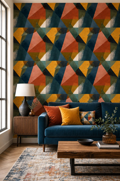Mid-Century Modern Wallpaper Retro Modern Decorative Mural
